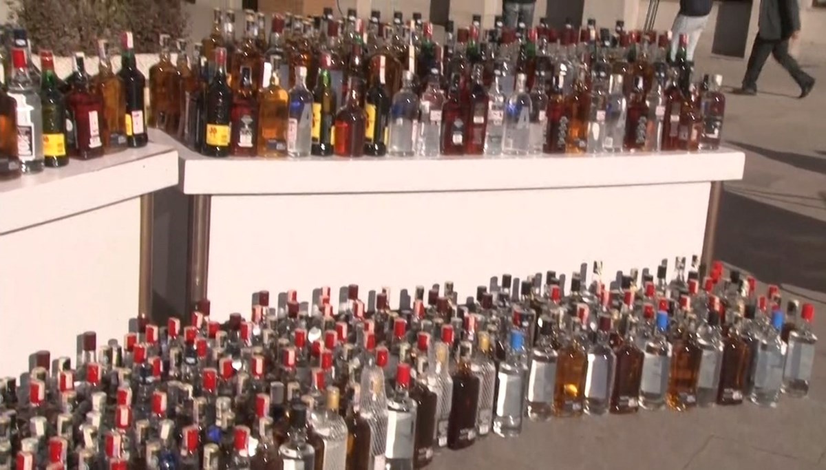 İstanbul’da 10 ton sahte içki ele geçirildi