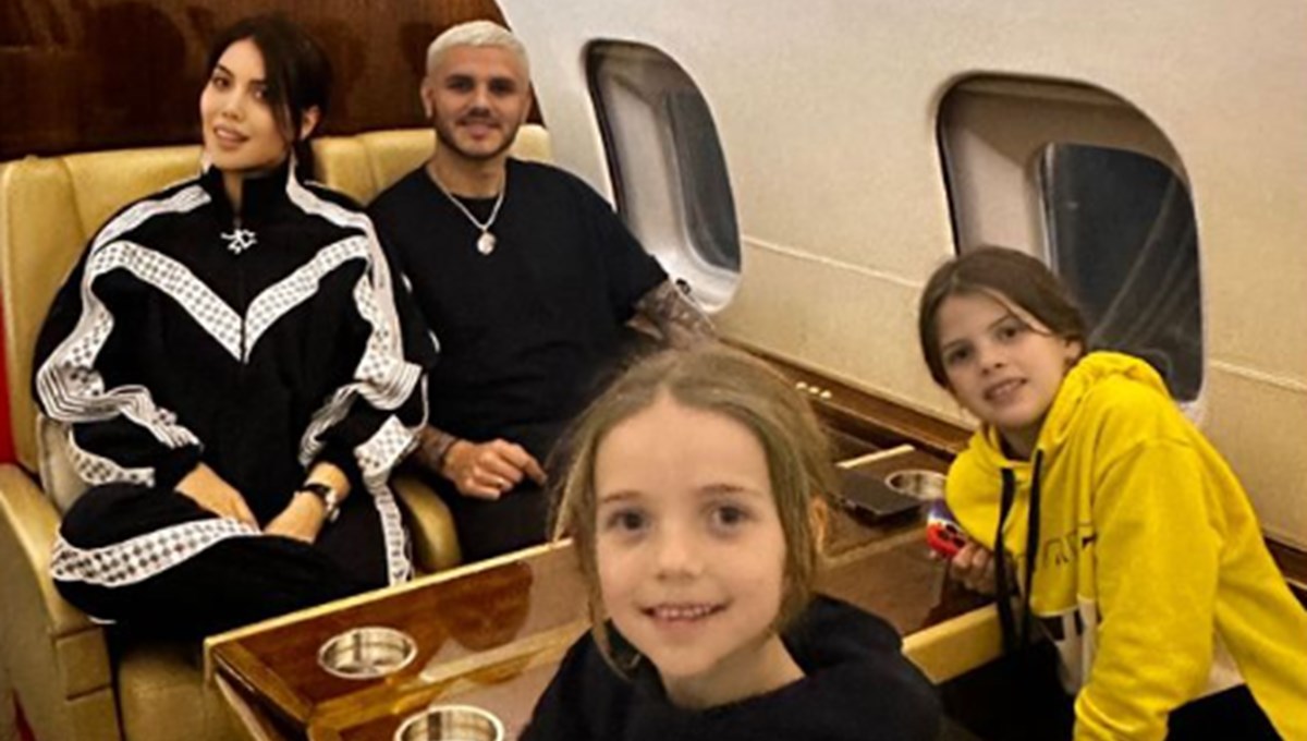 Icardi, ailesiyle birlikte İstanbul'a doğru yola çıktı