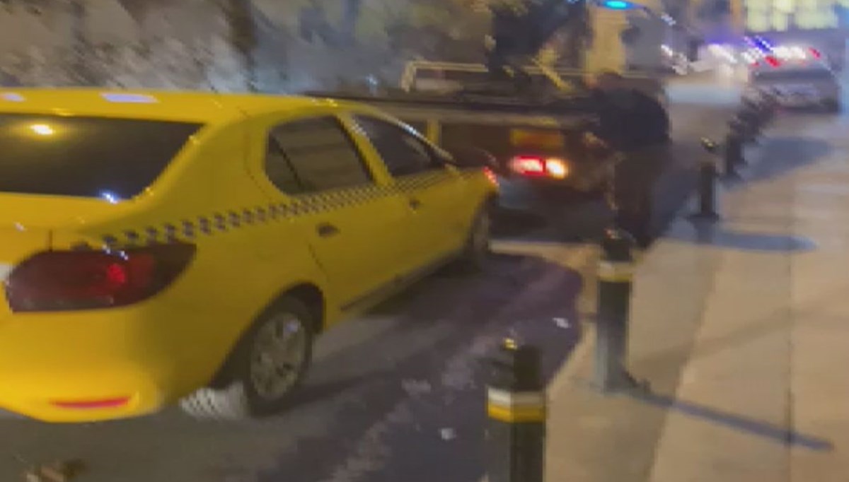 Taksiye çevirdiği otomobille korsan taksicilik yaparken yakalandı