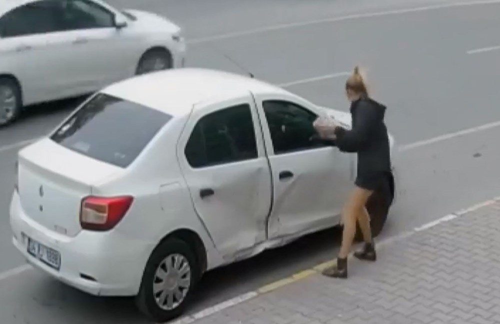 Tartıştığı eşinin aracını parçaladı - 3