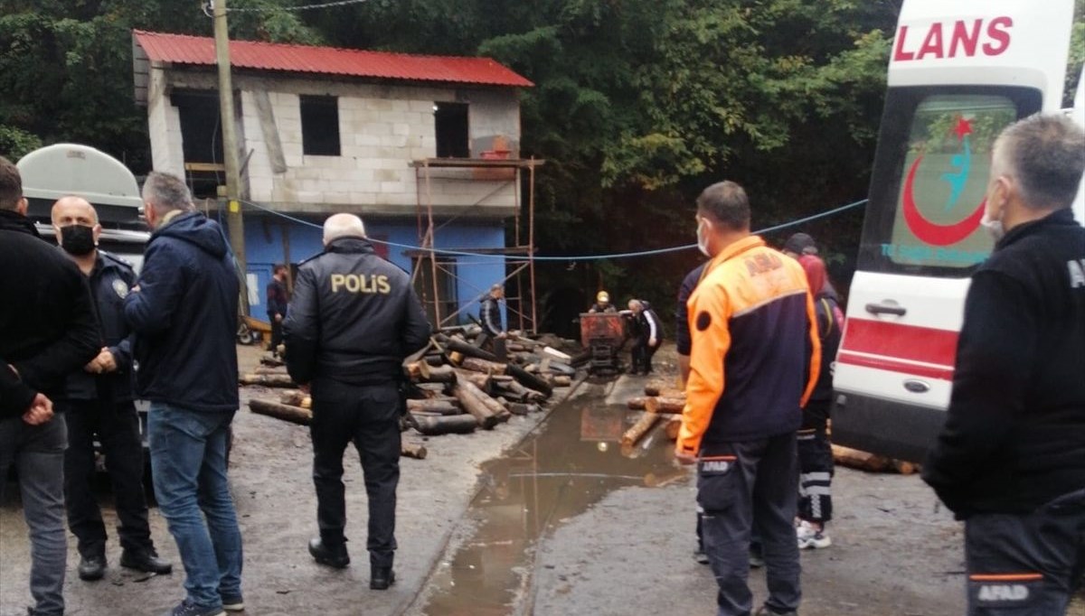 Zonguldak'ta kaçak maden ocağında göçük