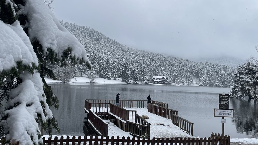 Gölcük Tabiat Parkı'ndan kar manzaraları - 3