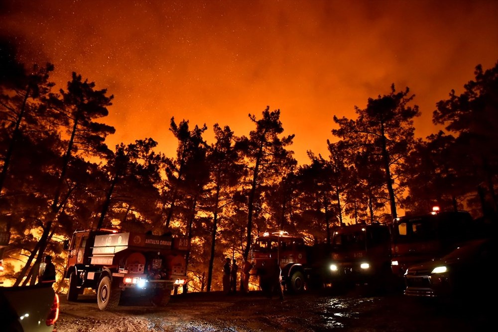 Hatay ve Mersin'de orman yangını - 1