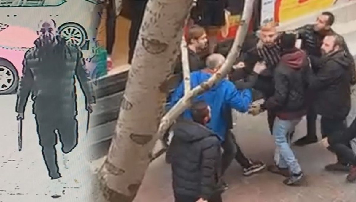 Kadına şiddeti engelleyen esnafa kılıçlı saldırı