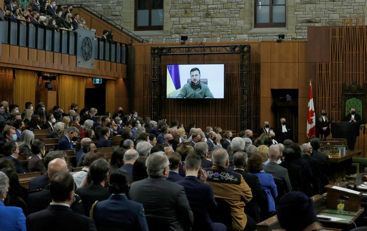 Ukrayna Lideri Zelenski, Kanada Parlamentosu