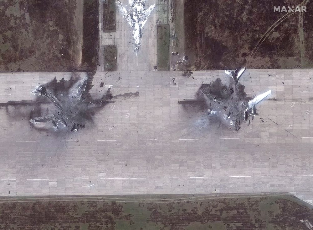 “Örümcek Ağı”nın Rus uçaklarına verdiği hasar uydudan görüntülendi - 3