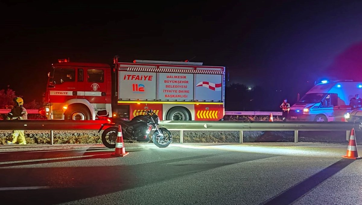 Balıkesir'de motosiklet kazası