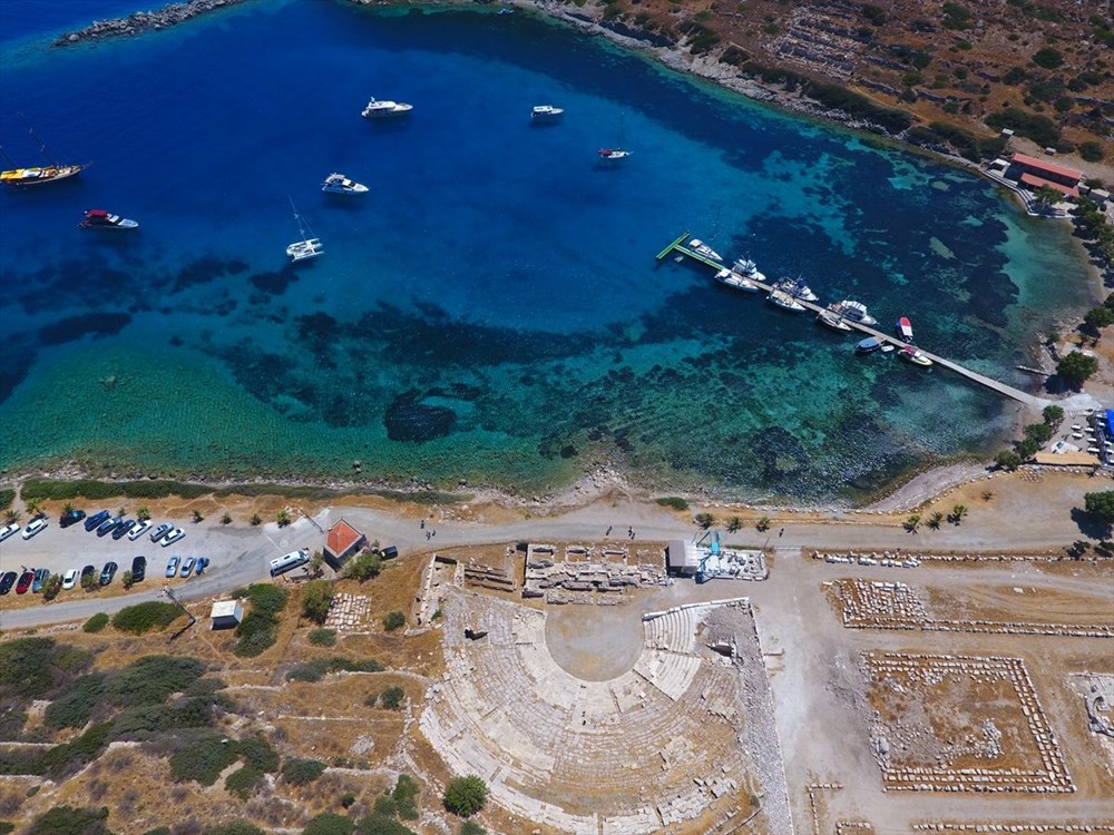 Ege ve Akdeniz'in birletii yer: Knidos