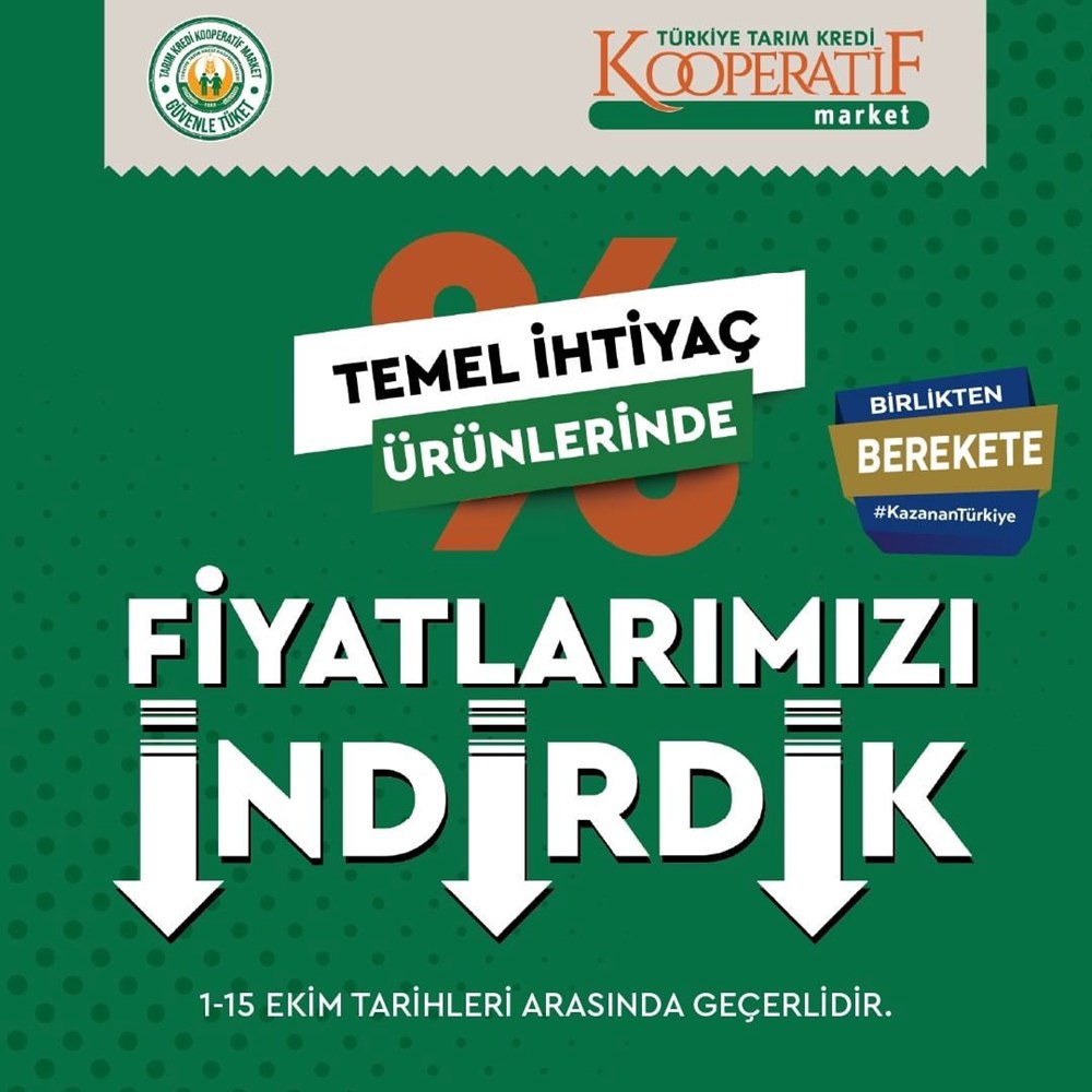Tarım Kredi Kooperatif Marketleri'nde yeni indirimler (2022 Ekim ayı güncel indirimli ürünler listesi) - 2