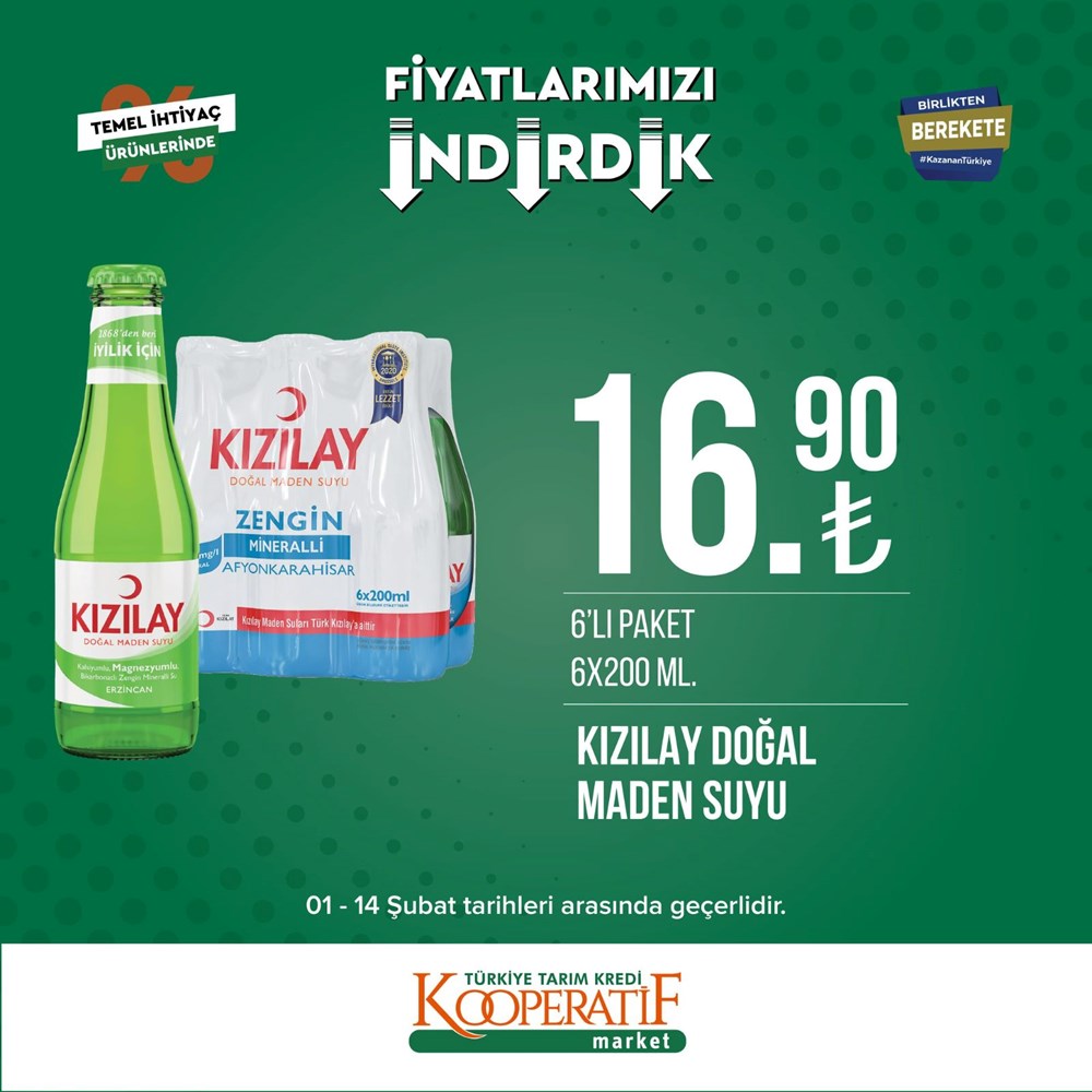 Tarım Kredi Kooperatif Market yeni indirimli ürünler listesi belli oldu (1-14 Şubat güncel indirimli ürünler kataloğu) - 15