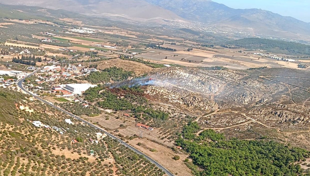 İzmir'de orman yangını