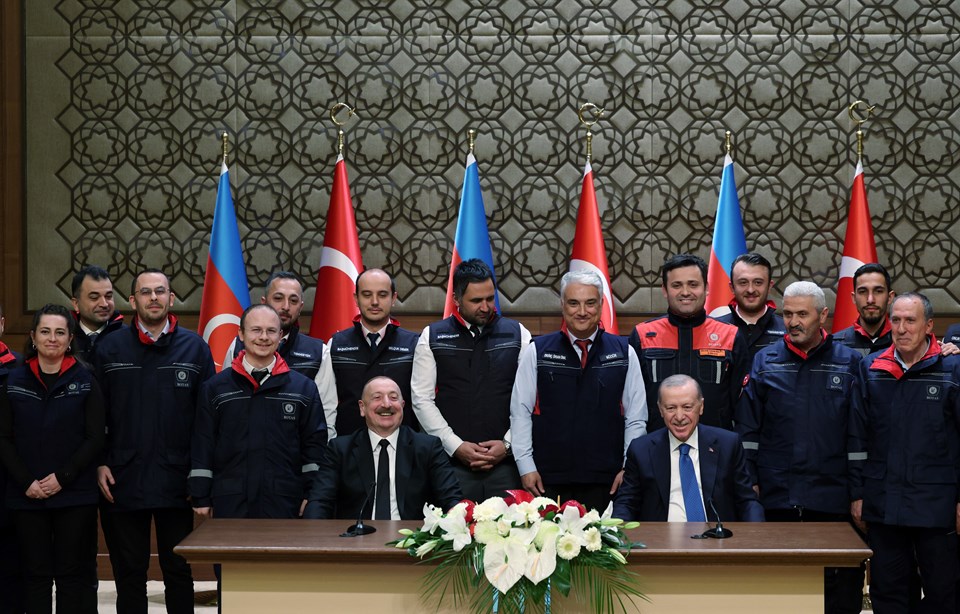 Iğdır-Nahçıvan Boru Hattı'nın açılışı Cumhurbaşkanı Erdoğan ve İlham Aliyev'in katılımıyla yapıldı - 1