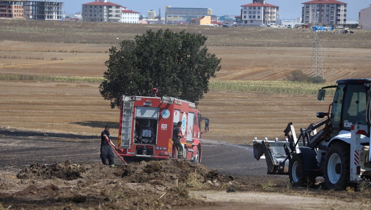 Kapaklı'da 30 dekar tarım arazisi kül oldu