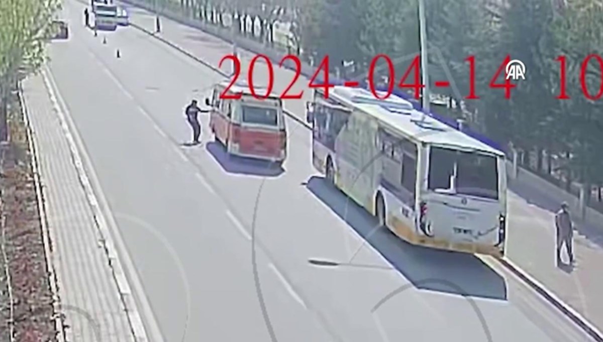 Karaman'da trafik polisinin dikkati olası kazayı önledi Karaman'da trafik polisinin dikkati olası kazayı önledi