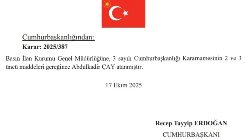 Basın İlan Kurumu'nda görev değişimi - 1