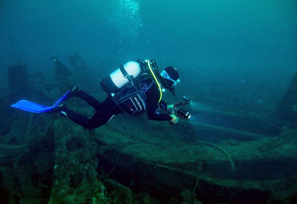 1. Dünya Savaşı'nın bitişinin 103. yılında Çanakkale'deki batık görüntülendi - 6