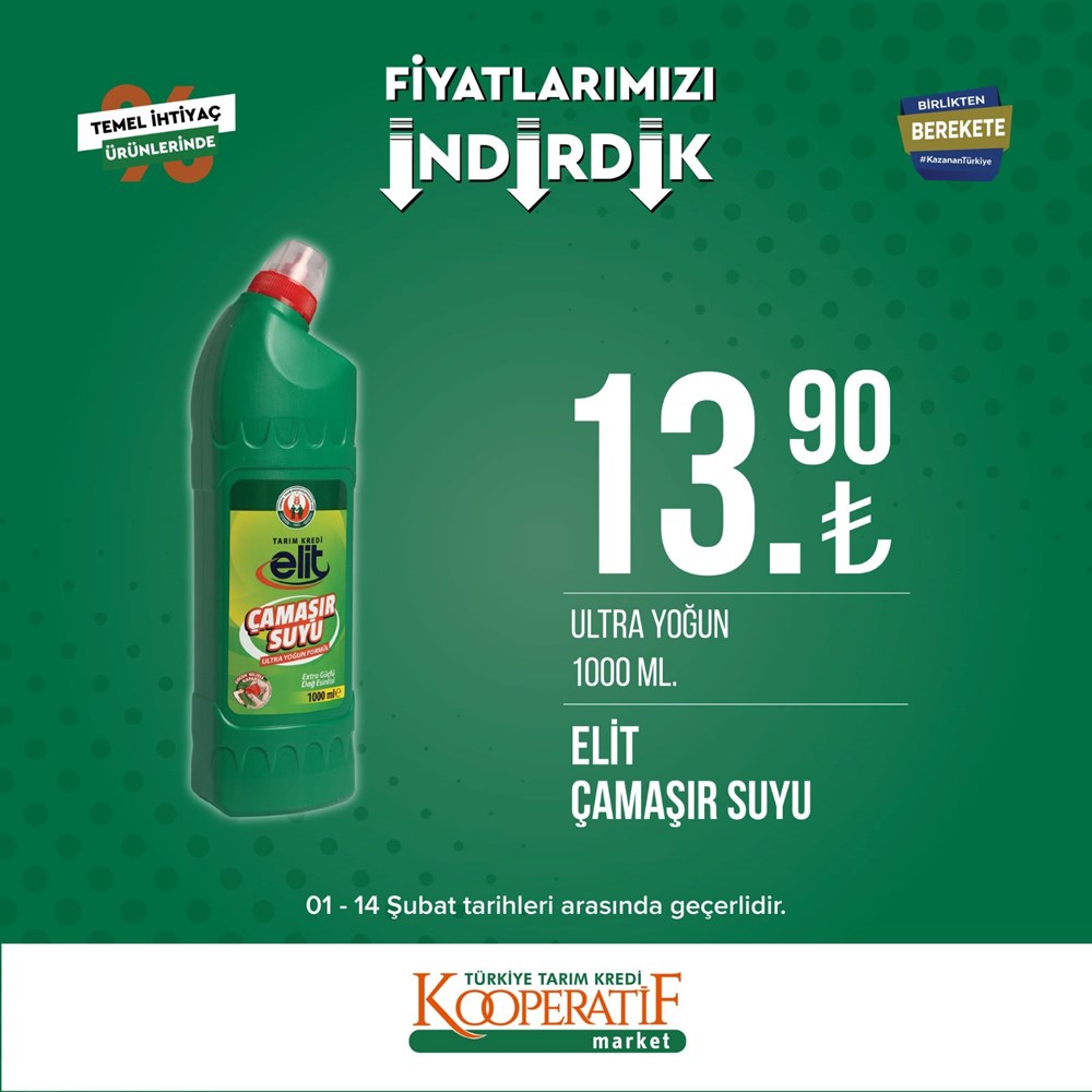 Tarım Kredi Kooperatif Market güncel indirimli ürünler listesini paylaştı Tarım Kredi Kooperatif Market yeni indirimli ürünler listesi belli oldu (1-14 Şubat güncel indirimli ürünler kataloğu) - 2