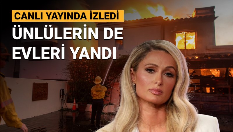 Kaliforniya'daki yangınlar ünlüleri de etkiledi: Dünya yıldızı evinin yandığını canlı yayında izledi!