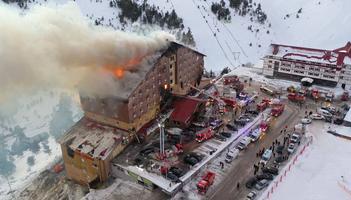 Kartalkaya Kayak Merkezi'nde otel yangını: 10 can kaybı, 32 yaralı