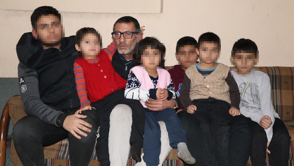 Eşi evi terk etti: 6 çocuğuyla yapayalnız kaldı