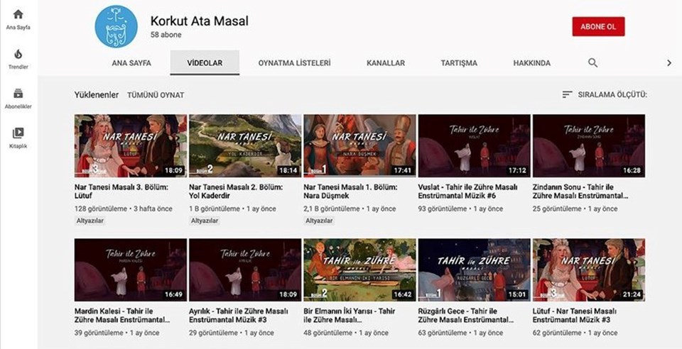 Dede Korkut masalları YouTube'da - 1