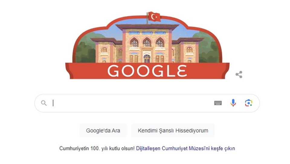 Google'dan Türkiye Cumhuriyeti'nin 100. yılına özel "doodle" - 1