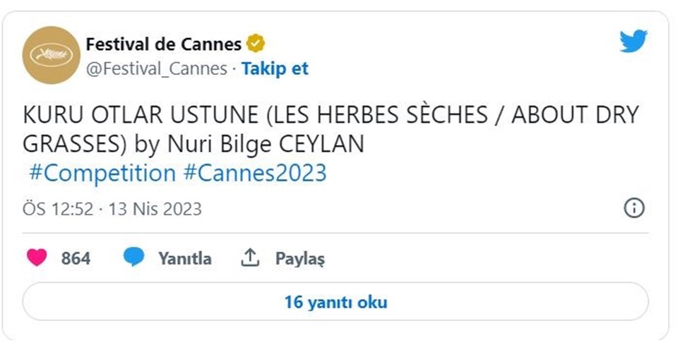 Nuri Bilge Ceylan'ın yeni filmi Kuru Otlar Üstüne Cannes ana yarışmasında yarışacak (Kuru Otlar Üstüne oyuncuları ve konusu) - 1