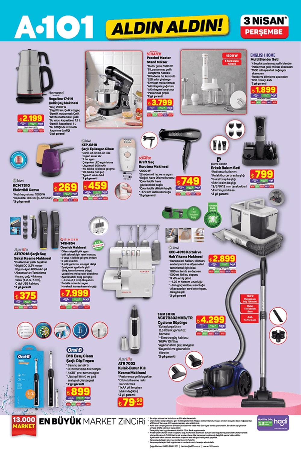 3 Nisan A101 Aktüel Bomba Gibi Geliyor: Mopedten Overlok Makinesine İnanılmaz İndirimler! 79 MmNNUDhaW0KaXEPEhZgphA