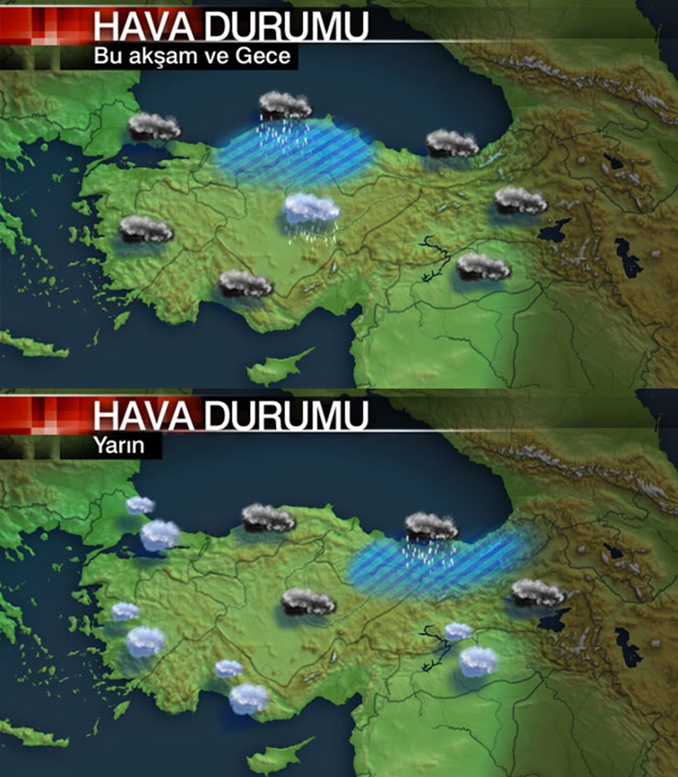 Sağanak yağmur Karadeniz'e geçiyor - 1