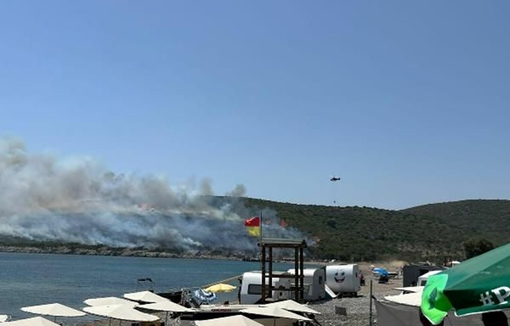 Urla ve Bodrum'da yangın (Havadan ve karadan müdahale ediliyor) - 3