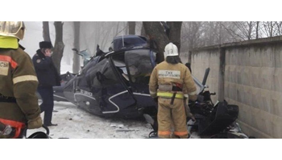 Kazakistan'da helikopter kazası: 1 ölü