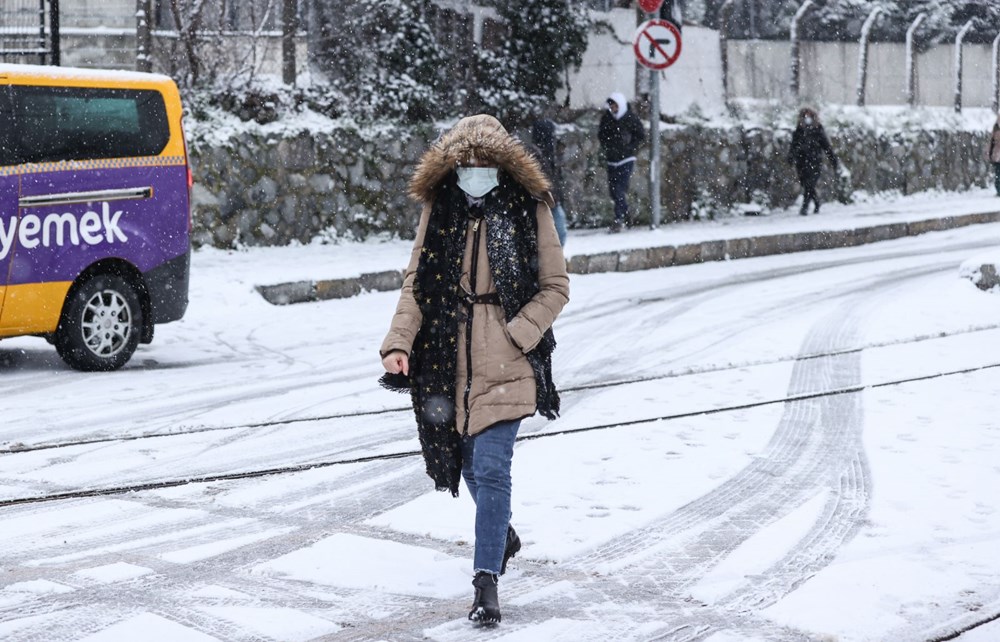 İstanbul'da kar yağışı yeniden etkisini artırdı - 19