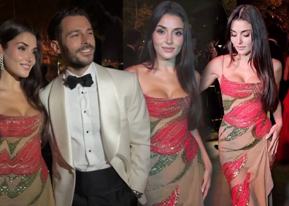Hande Erçel Lübnan'da: Elie Saab'ın oğlunun düğününe katıldı - 1