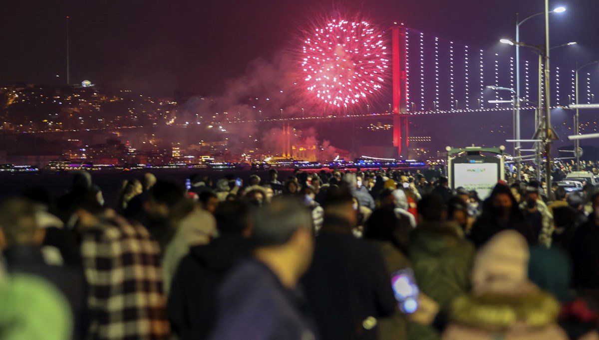 İstanbul'da yılbaşı coşkusu