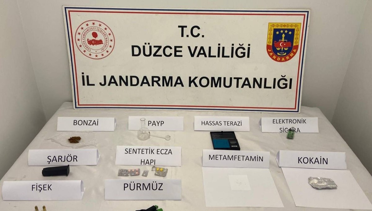 Düzce'de uyuşturucu operasyonu