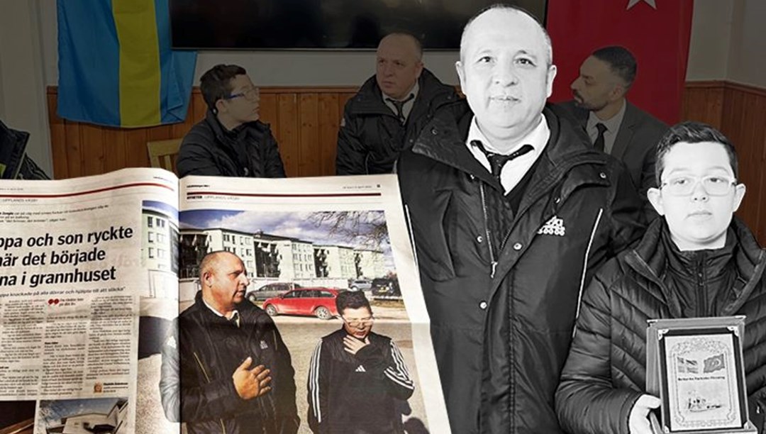 Türk baba ile oğlu İsveç'te kahraman ilan edildi