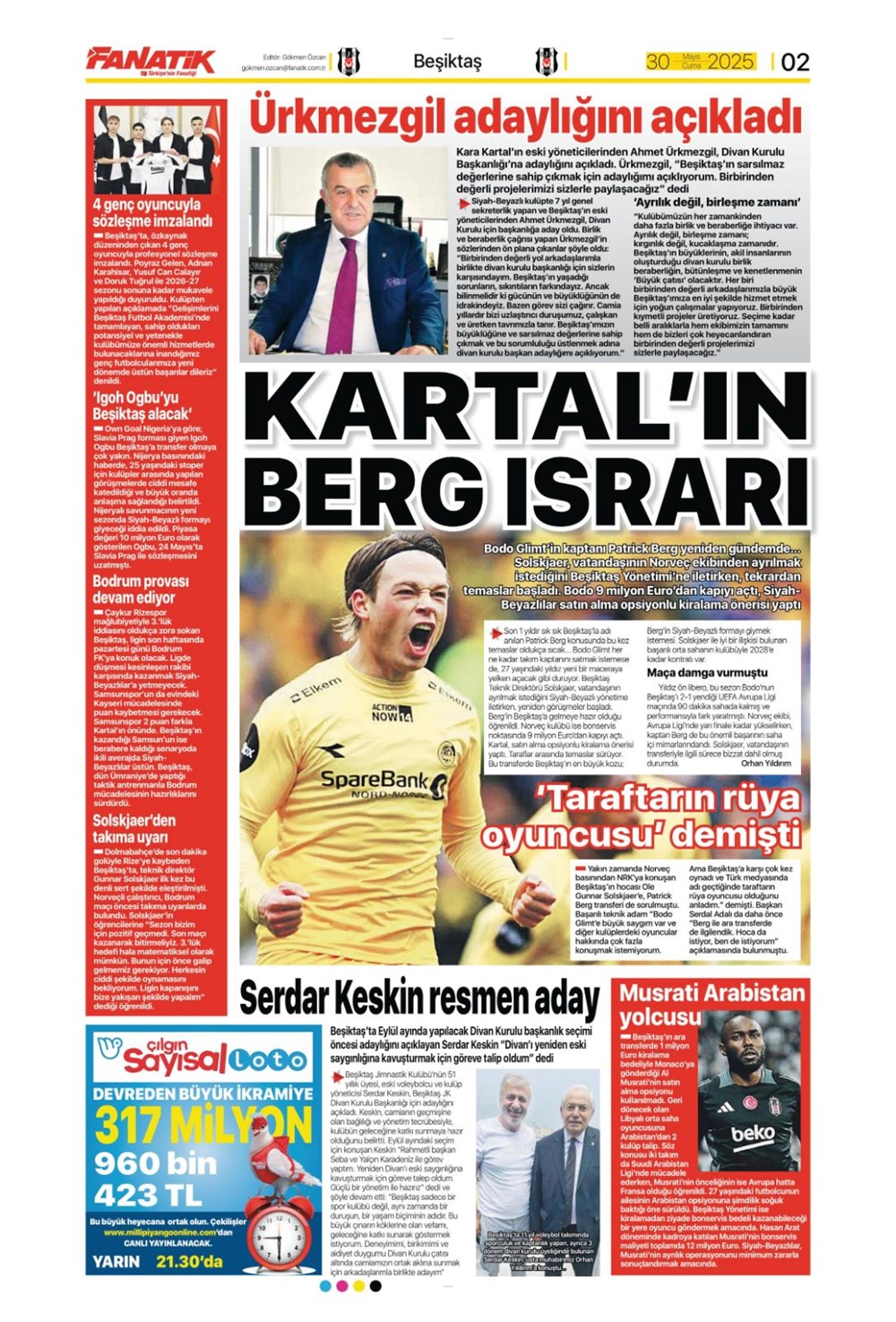 "İlkay sürprizi" (30 Mayıs 2025 spor manşetleri) - 2