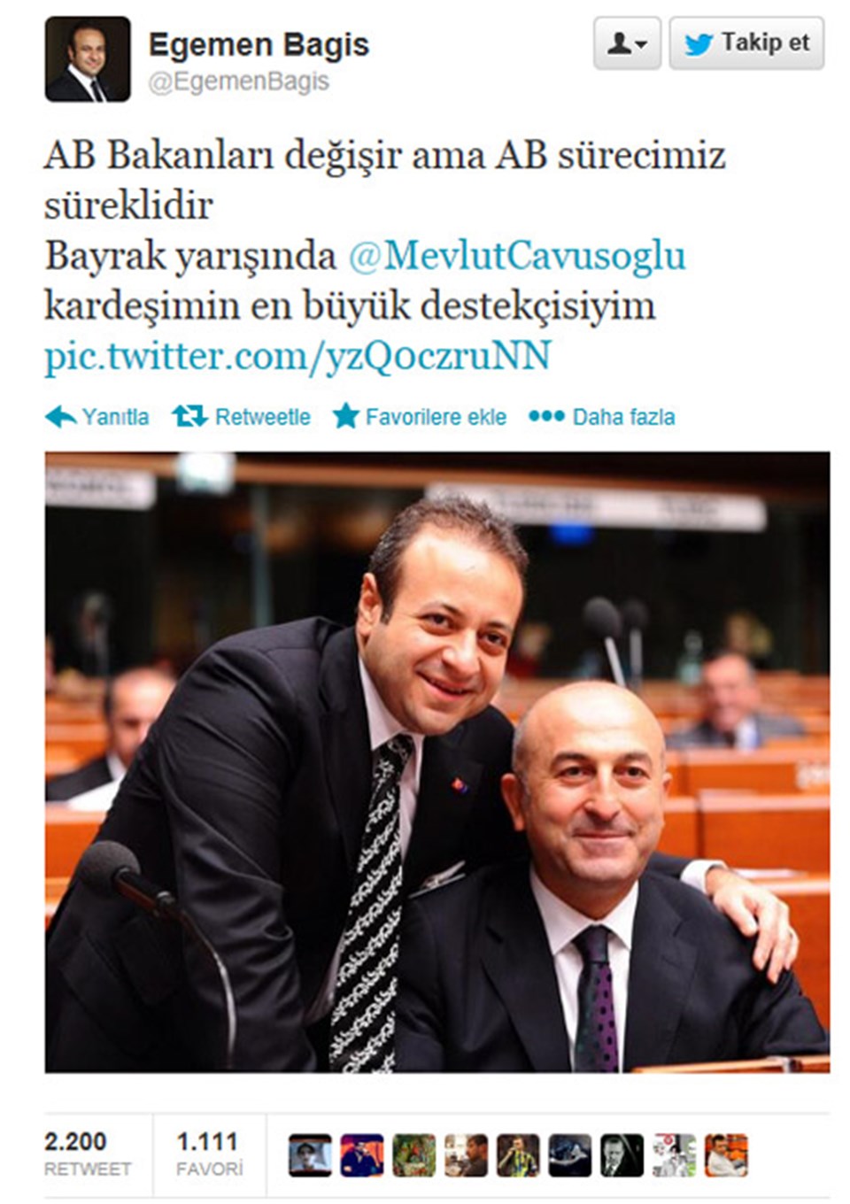 Egemen Bağış'ın veda mesajı - 1