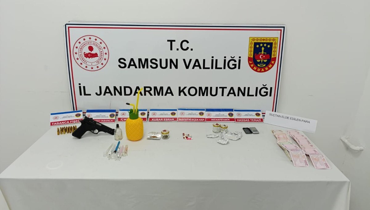 Samsun'da uyuşturucu operasyonu: 3 gözaltı