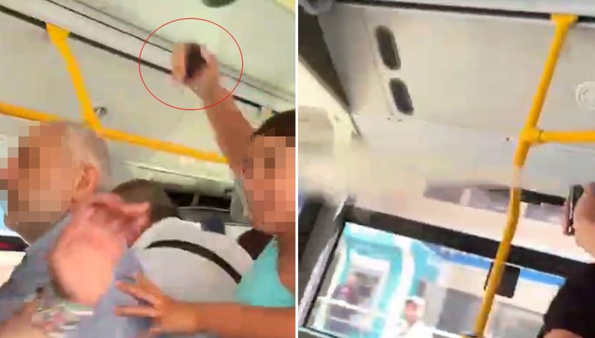 Yolcu şoföre biber gazı sıktı
