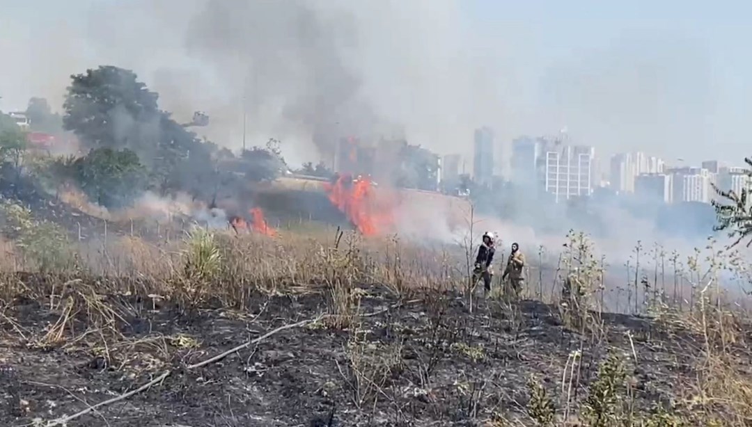 İstanbul'da TEM'i kapatan yangın: Ankara yönünde trafik durdu