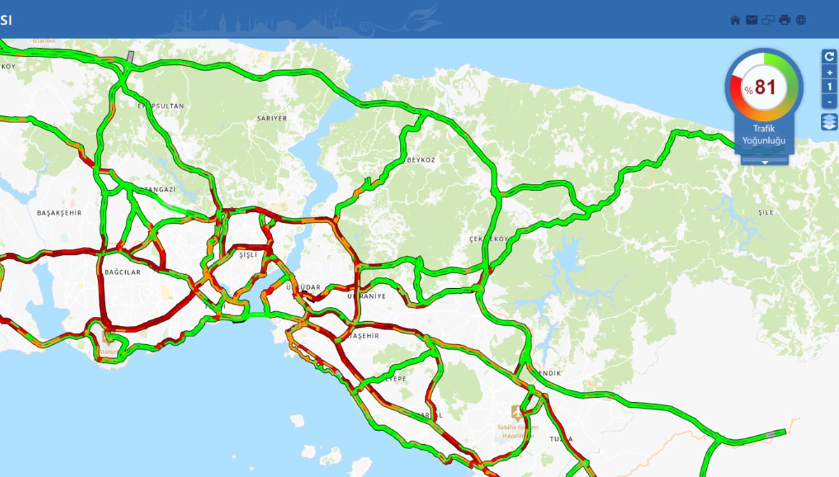 İstanbul trafiğinde 