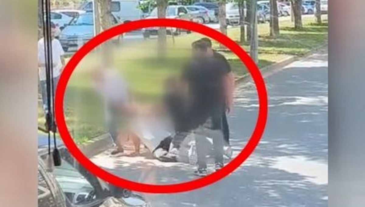 Yol ortasında dövüp boğmaya kalktılar! Yol ortasında dövüp boğmaya kalktılar!