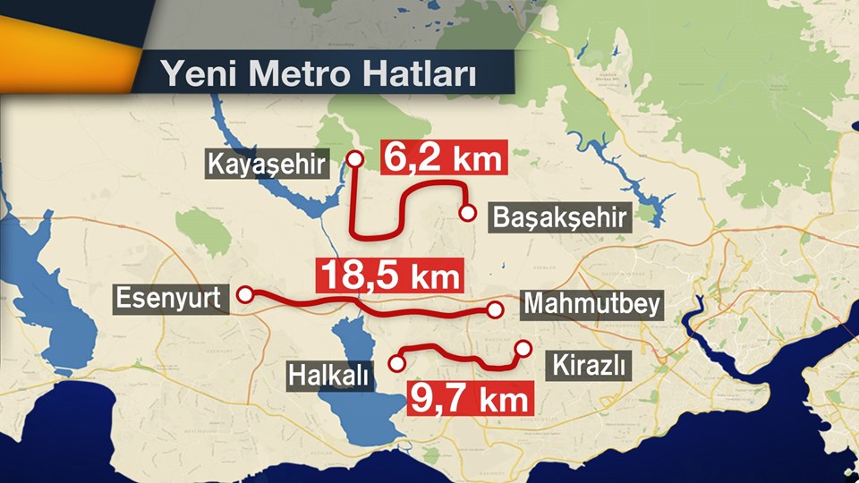 İstanbul'a 6 yeni metro hattı ve Haliç'e tüp geçit projesi - 5