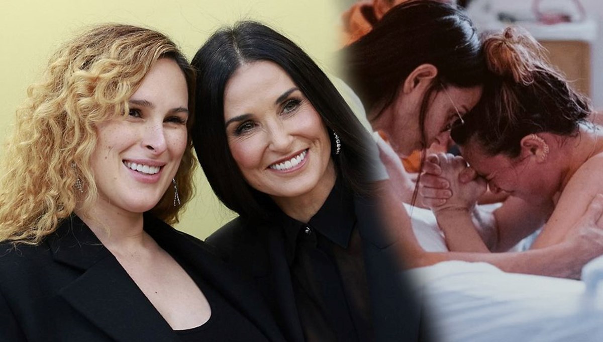 Demi Moore doğum anında kızının yanındaydı Demi Moore doğum anında kızının yanındaydı