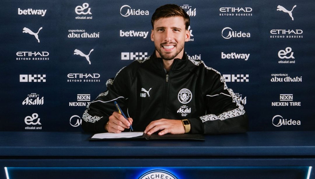 Manchester City, Ruben Dias'ın sözleşmesini uzattı