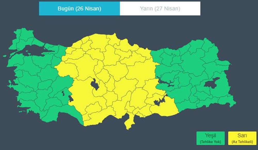 Meteorolojiden 35 ile toz taşınımı uyarısı (Bugün hava nasıl olacak?) - 3