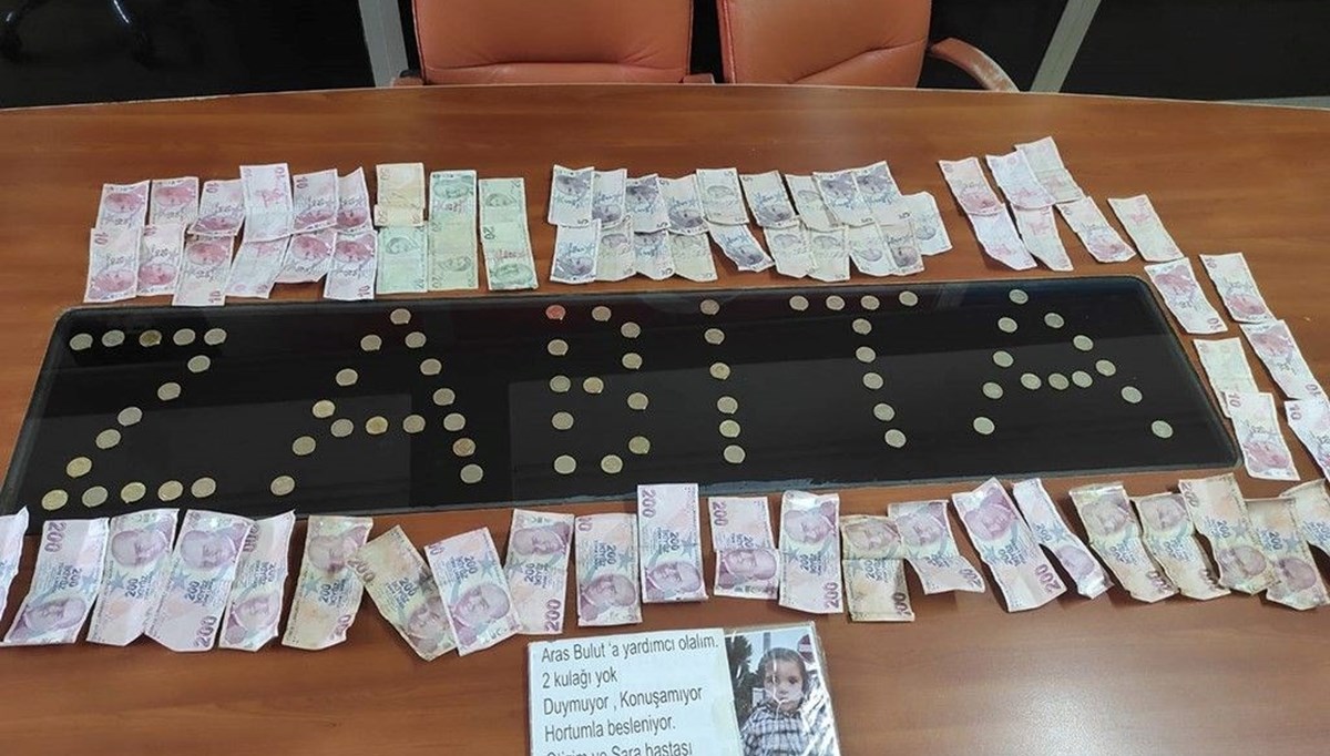 Sivas'ta dilencinin koltuk değneğinden 7 bin lira çıktı