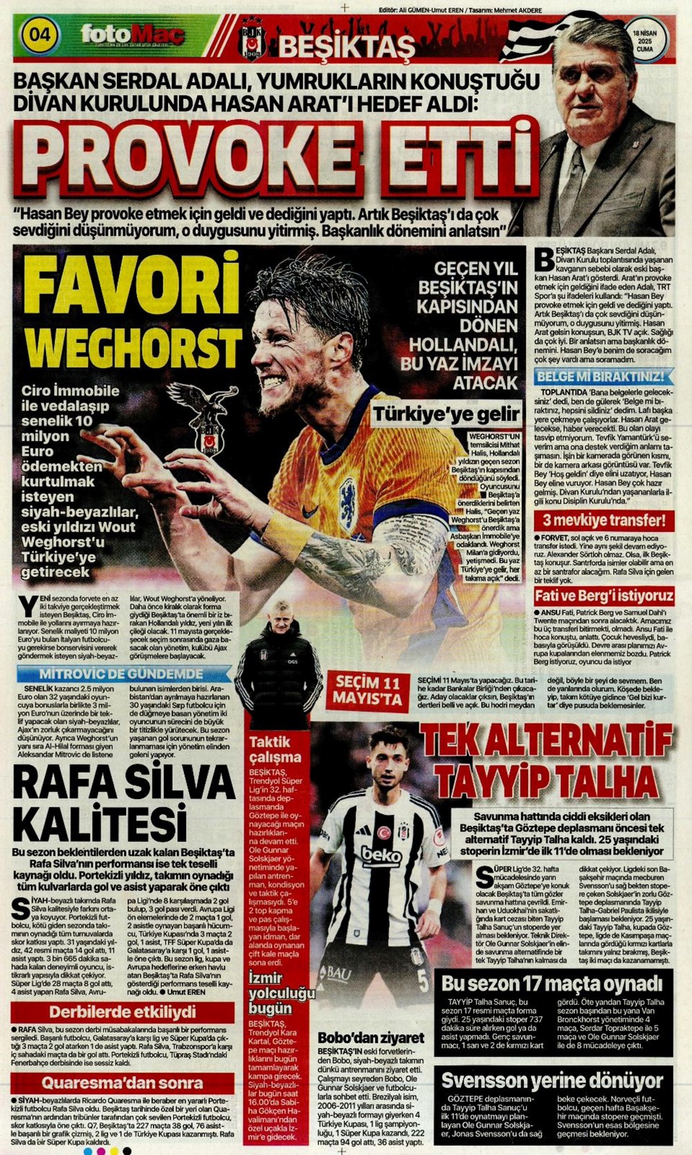 "Kolo Muani bombası" (18 Nisan 2025 spor manşetleri) - 4