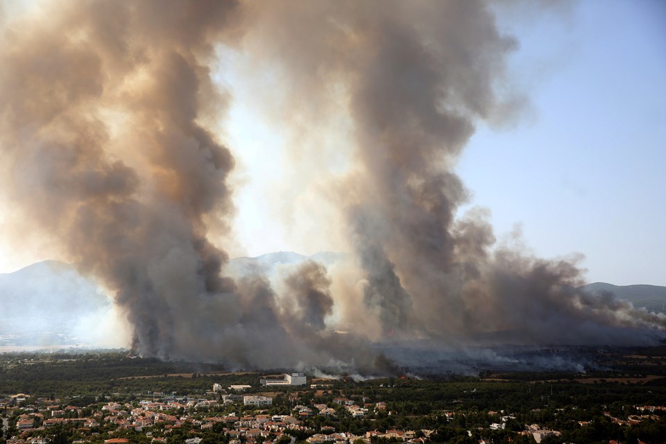 Yunanistan'da yeni orman yangınları çıktı - 1